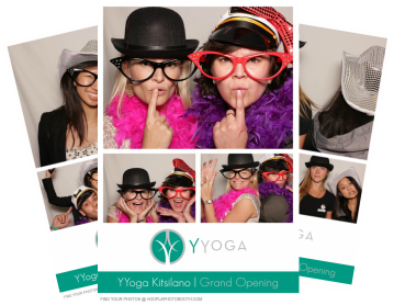 yyoga launch party photo booth corporate party photo booth in vancouver