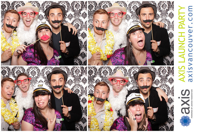 photo booth vancouver hoopla for AXIS jewish federation launch party at cbc with hoolpa modern photo booth rental